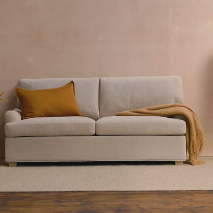 Brea Double Sofa Bed - Mink Taupe - Laura James 