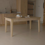 Raleigh Rectangular  Dining Table - Whitewash Oak - Laura James