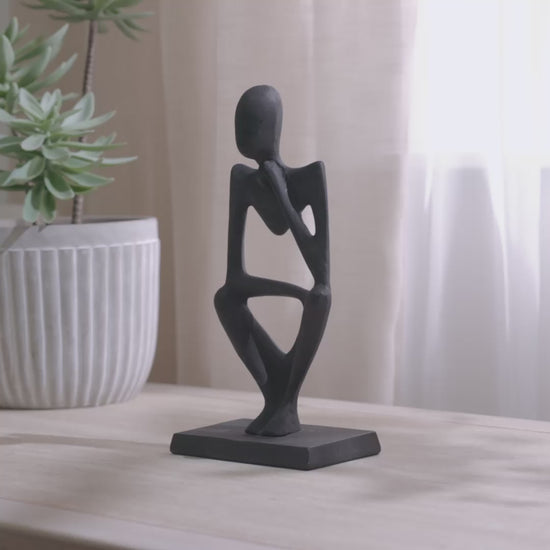 Embley 33cm Metal Ornament - Black - Laura James 