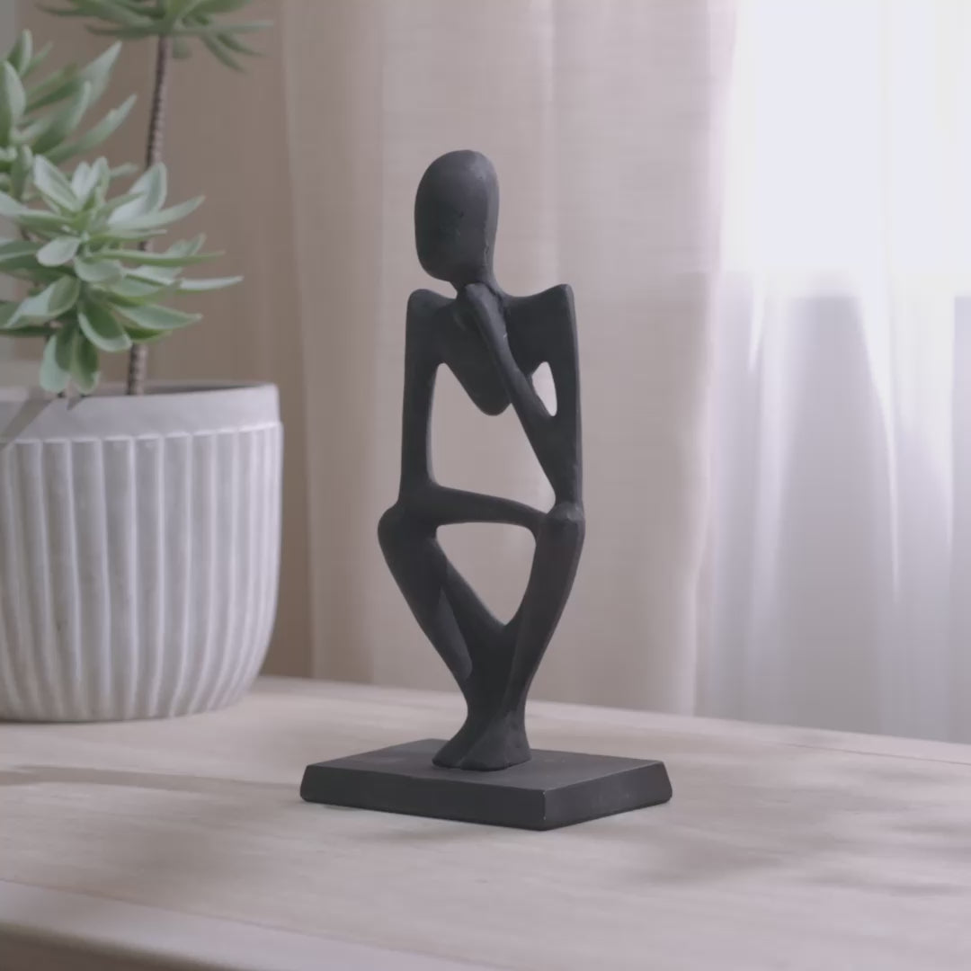 Embley 33cm Metal Ornament - Black - Laura James 