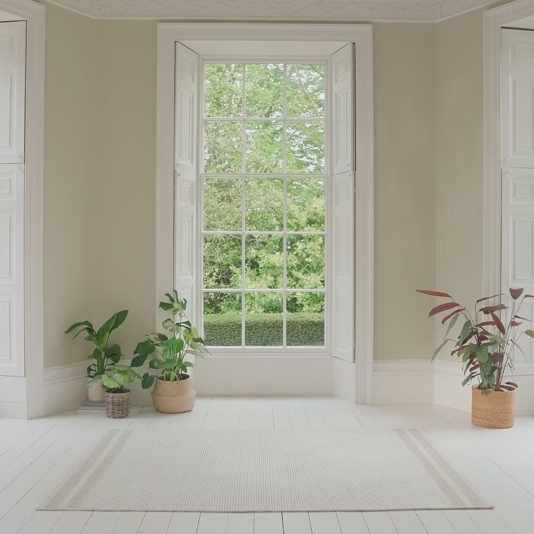 Eluru 160x230cm PET Rug - Off White & Clay - Laura James