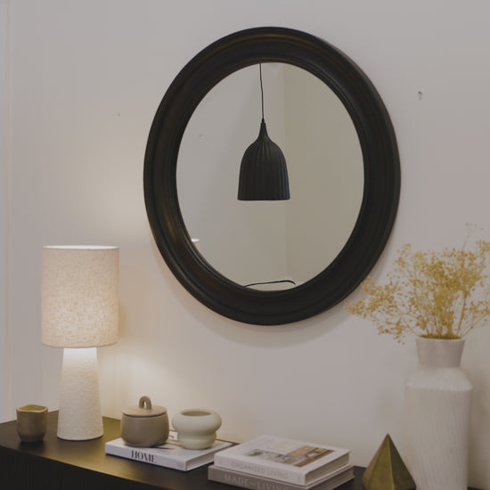 Langton 75cm Wooden Mirror - Natural - Laura James