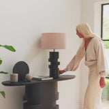 Adam 140cm Jet Black Oval Console Table - Laura James 
