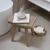 Shiro Wooden Stool - 40cm - Laura James 