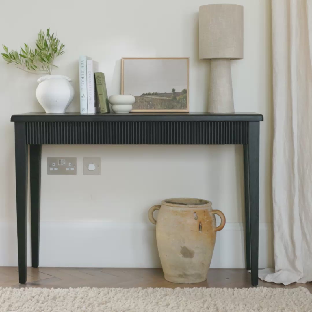 Raleigh Black Console Table - Laura James 