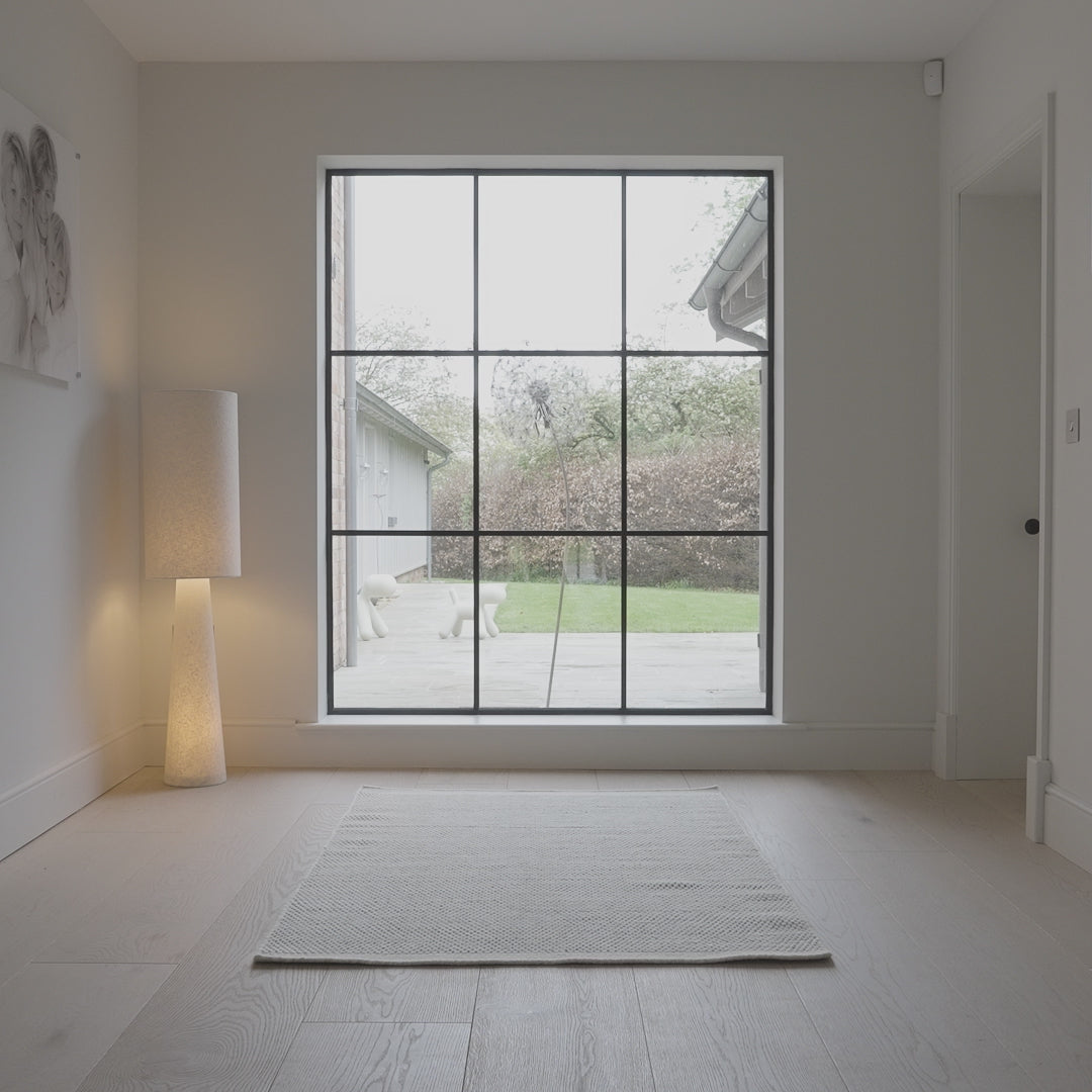 Atcham Black/Natural Pebble Wool and Cotton Rug