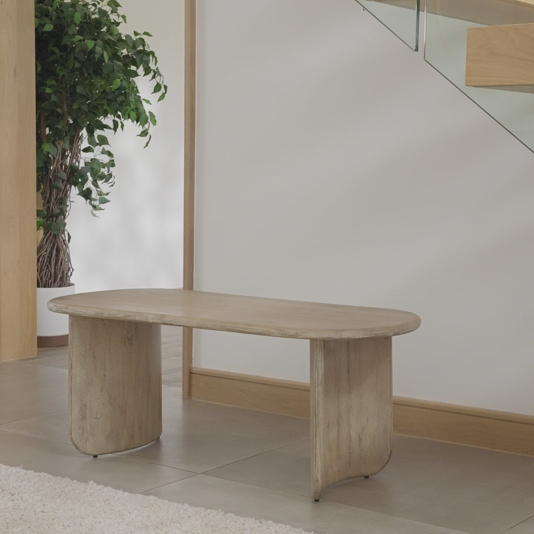 Imogen Chalked Mangowood Coffee Table - Laura James