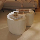 Sohan 84cm Kidney Coffee Table - Sand - Laura James