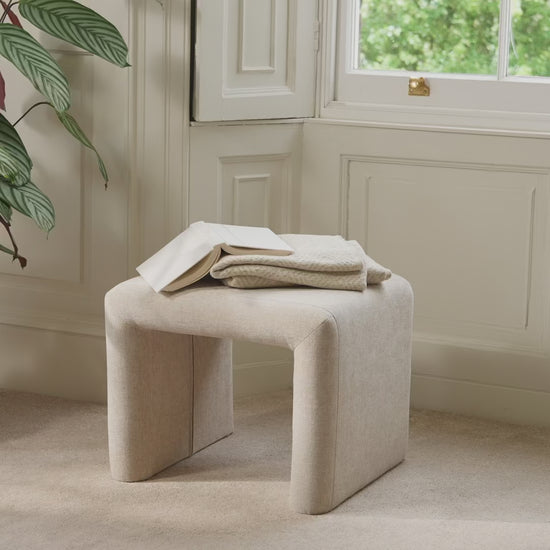 Kamiko Dining Stool - Mink Taupe - Laura James