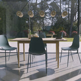 Paul Whitewash Extendable Dining Table Set - 4  Seater - Wren Blue Dining Chairs - Laura James 