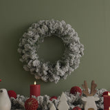 Norrbo 50cm Frosted Christmas Wreath - Laura James 