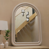 Ashridge 100x70cm Arch Wall Mirror - Oatmeal - Laura James 