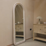 Ashridge 170x70cm Arch Wall Mirror - Whitewash - Laura James 