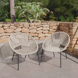 Eli Beige Rope Chairs - Set of 2 - Laura James