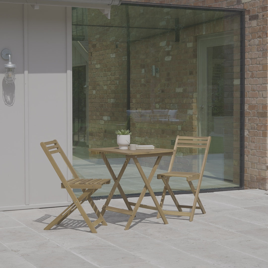 Ashby 2 Seater Wooden Bistro Set - Laura James