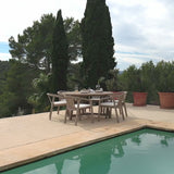 OUTLET - Shiro Wooden Round Garden Dining Table - 160cm