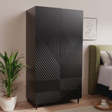 Jack Double Wardrobe - Black - Laura James