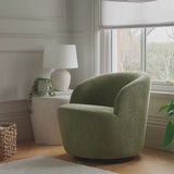 Sawyer 68cm Swivel Armchair - Moss Green - Laura James