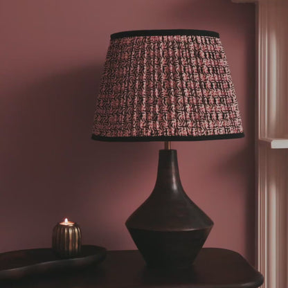 Kargil 31cm Wooden Lamp Base - Coffee Brown Mango Wood - Laura James 