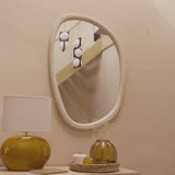 Fawley 100x70cm Freeform Wall Mirror - Whitewash - Laura James 