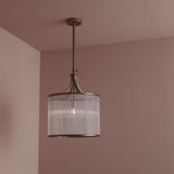 Richmond 40cm Glass Chandelier - Patina Gold - Laura James 