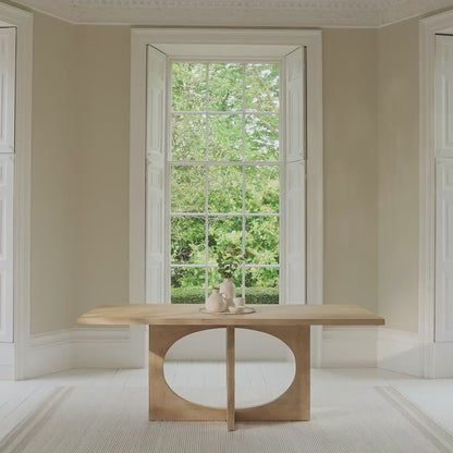 Jade 190cm Chalked Mango Wood Dining Table - Laura James