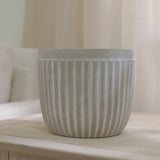 Claremount Grey Cement Plant Pot - 18cm - Laura James 