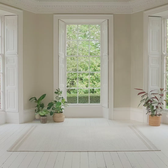 Eluru 200x290cm PET Rug - Off White & Clay - Laura James