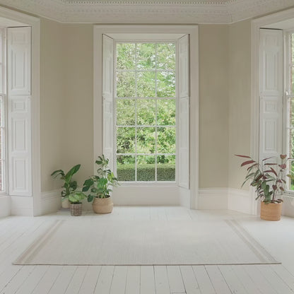 Eluru 200x290cm PET Rug - Off White & Clay - Laura James