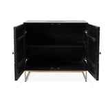 Rayna 2 Door Sideboard - Jet Black - Laura James
