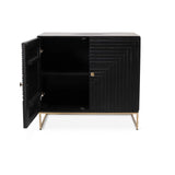 Rayna 2 Door Sideboard - Jet Black - Laura James