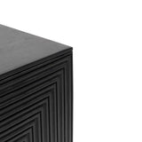 Rayna Bedside Table - Jet Black - Laura James