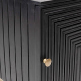 Rayna Bedside Table - Jet Black - Laura James