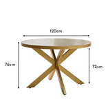 Rayna Round Dining Table - Jet Black - Laura James