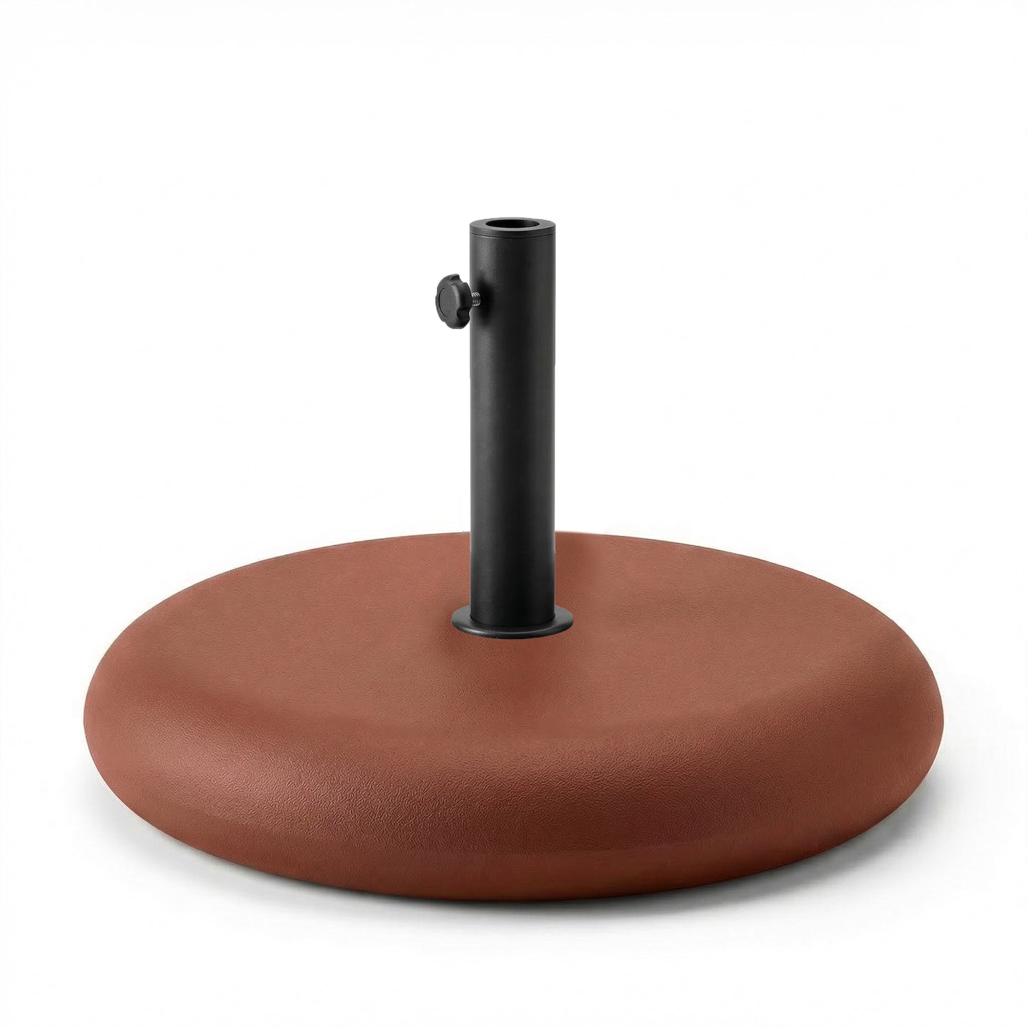 25kg Round Parasol Base - Red Concrete - Laura James