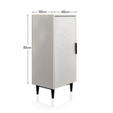 Reva 1 Door Storage Cabinet  -  Snow White - 40cm