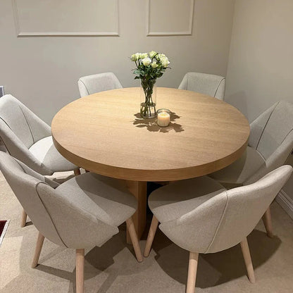 Freya Sand Dining Chairs - Set of 2 - Whitewash Oak Legs