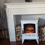 Ember 110cm Fireplace Surround - Snow White