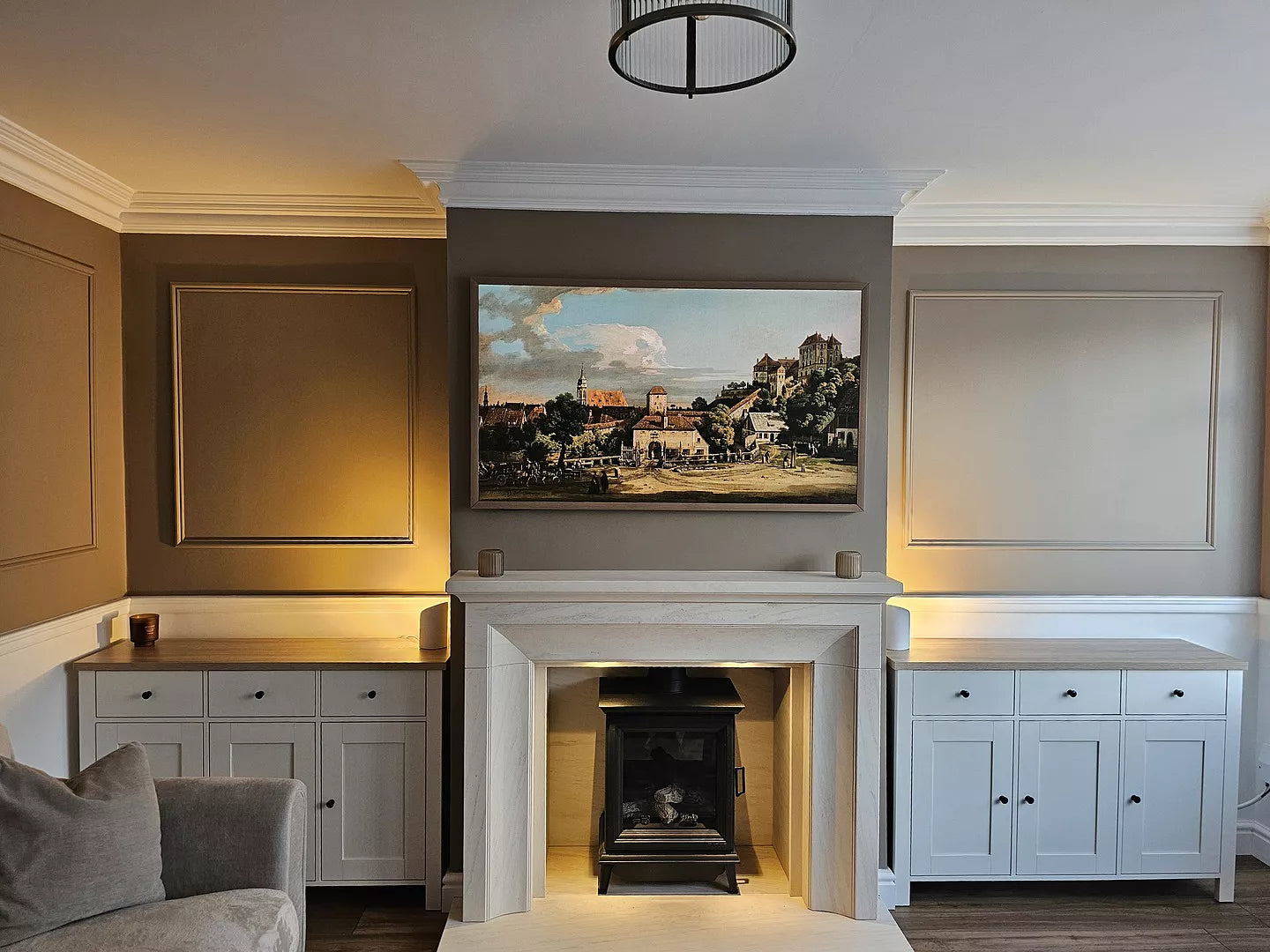 Bampton Sideboard with 3 Drawers White - Laura James