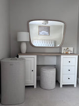 Farleigh Large Whitewash Wooden Mirror