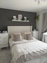 Alice King Ottoman Bed - Ivory