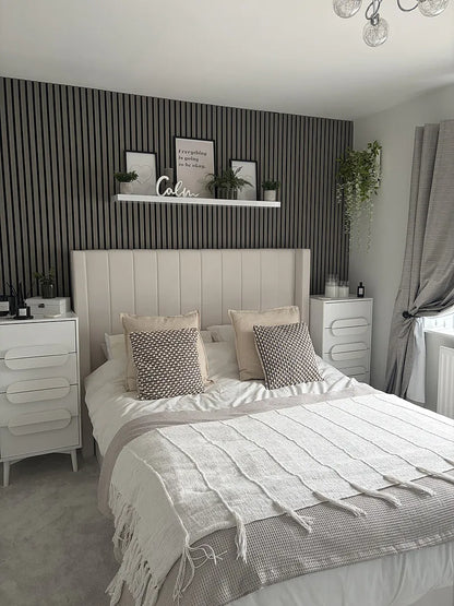 Alice King Ottoman Bed - Ivory