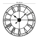 Riseley Skeleton Wall Clock - Black