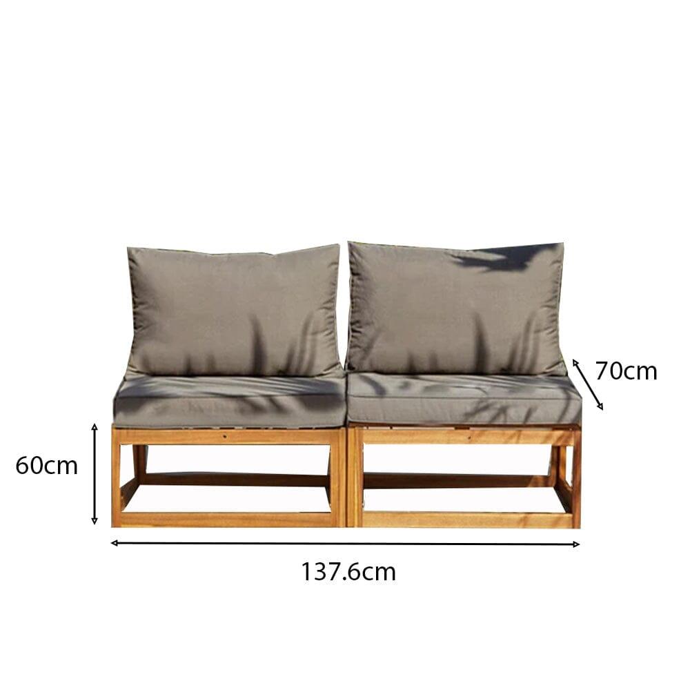 Rowan 2 Seater Garden Sofa Set - Laura James