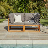 Rowan 2 Seater Wooden Garden Sofa