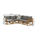 Rowan 5 Seater Sofa With Footstool and Coffee Table