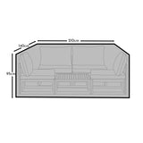 Small Conversation Set Garden Furniture Cover - Eaden - Halston - Cote - Aria - Harrelson  Indra  & Rowan Sets