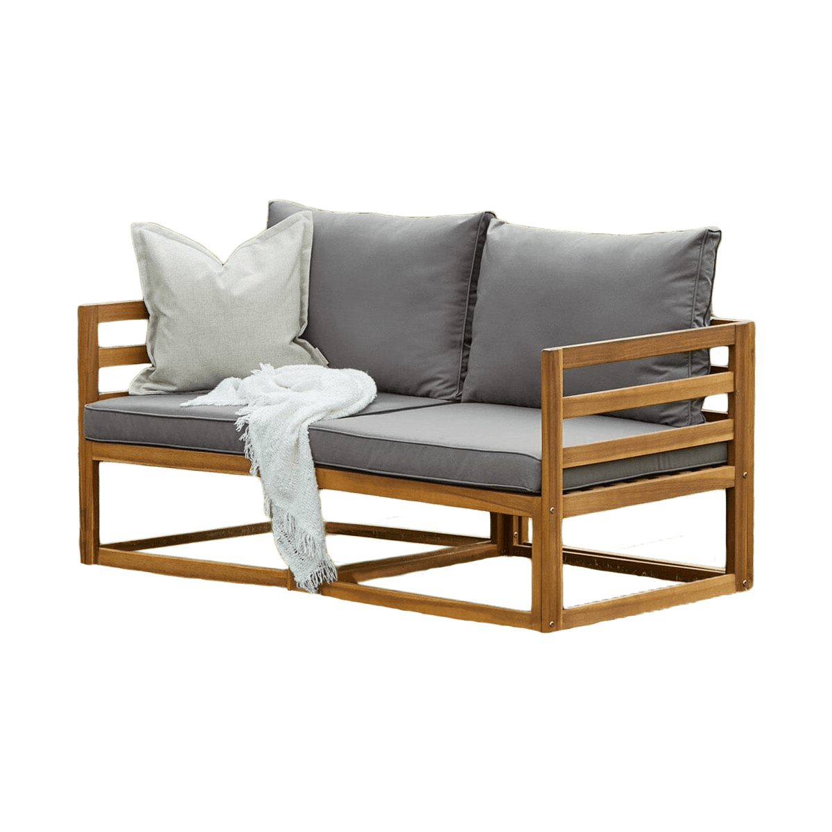 Rowan Wooden Garden Double Day Bed Sofa Laura James