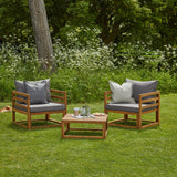 Rowan 2 Seater Sofa Set with 2 Armchairs and Coffee Table