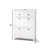 Shoe Cabinet Wooden Storage Cupboard -Laura James